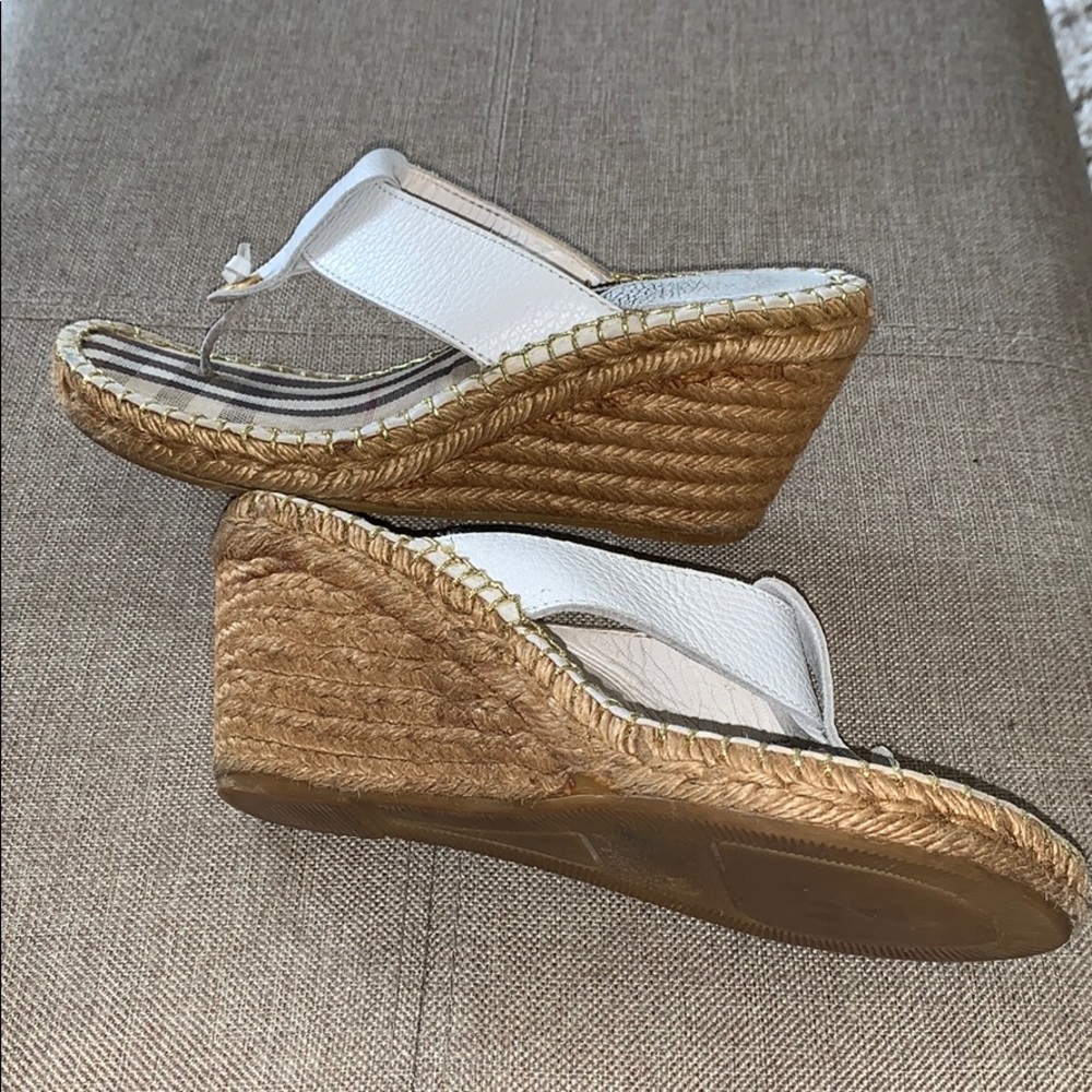 🩴 Burberry Wedge Heel Flip Flops 🩴